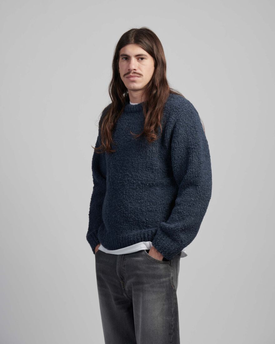 Dun Textured Sweater - Ink