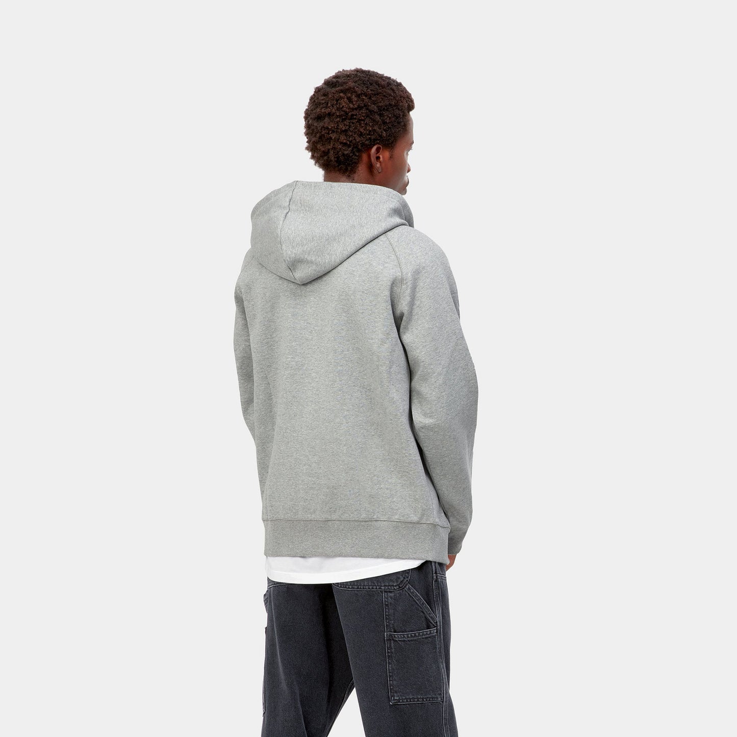 Hooded Chase Jacket  - Grey Heather/Gold