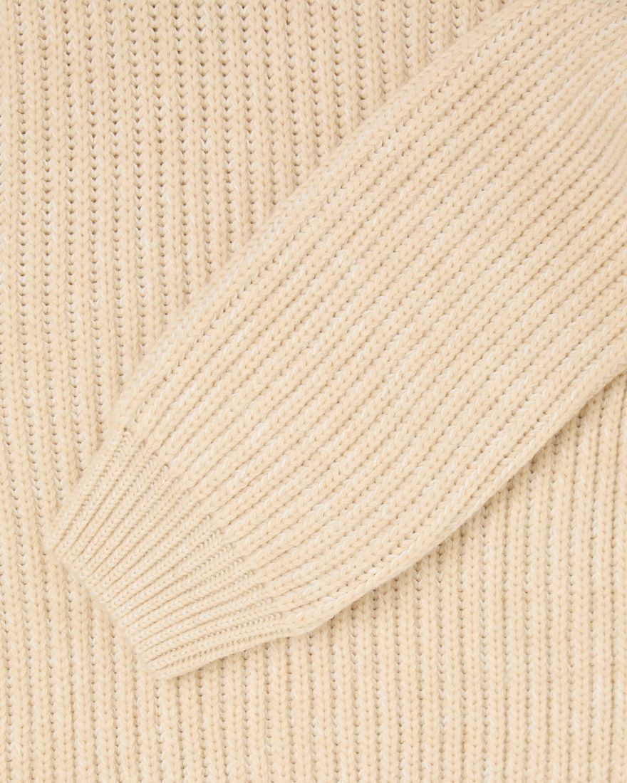 Roni High Collar Sweater - Beige