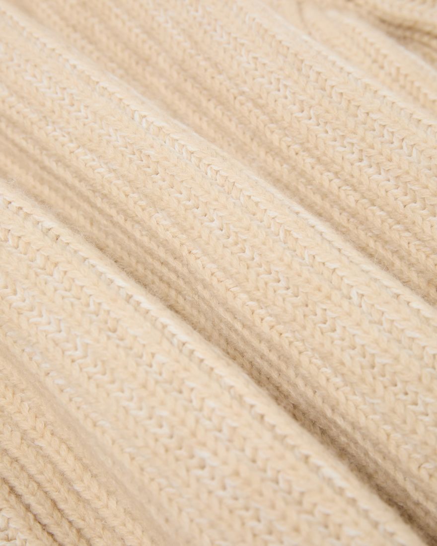 Roni High Collar Sweater - Beige