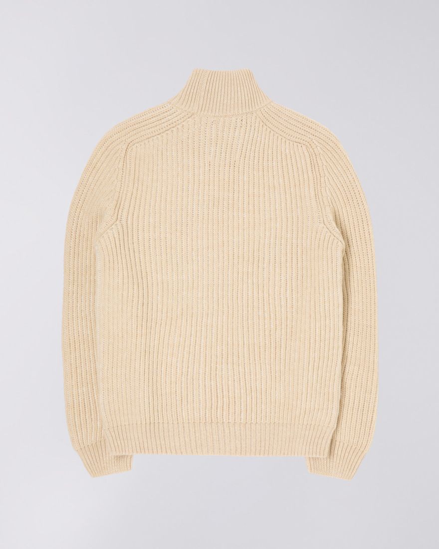 Roni High Collar Sweater - Beige