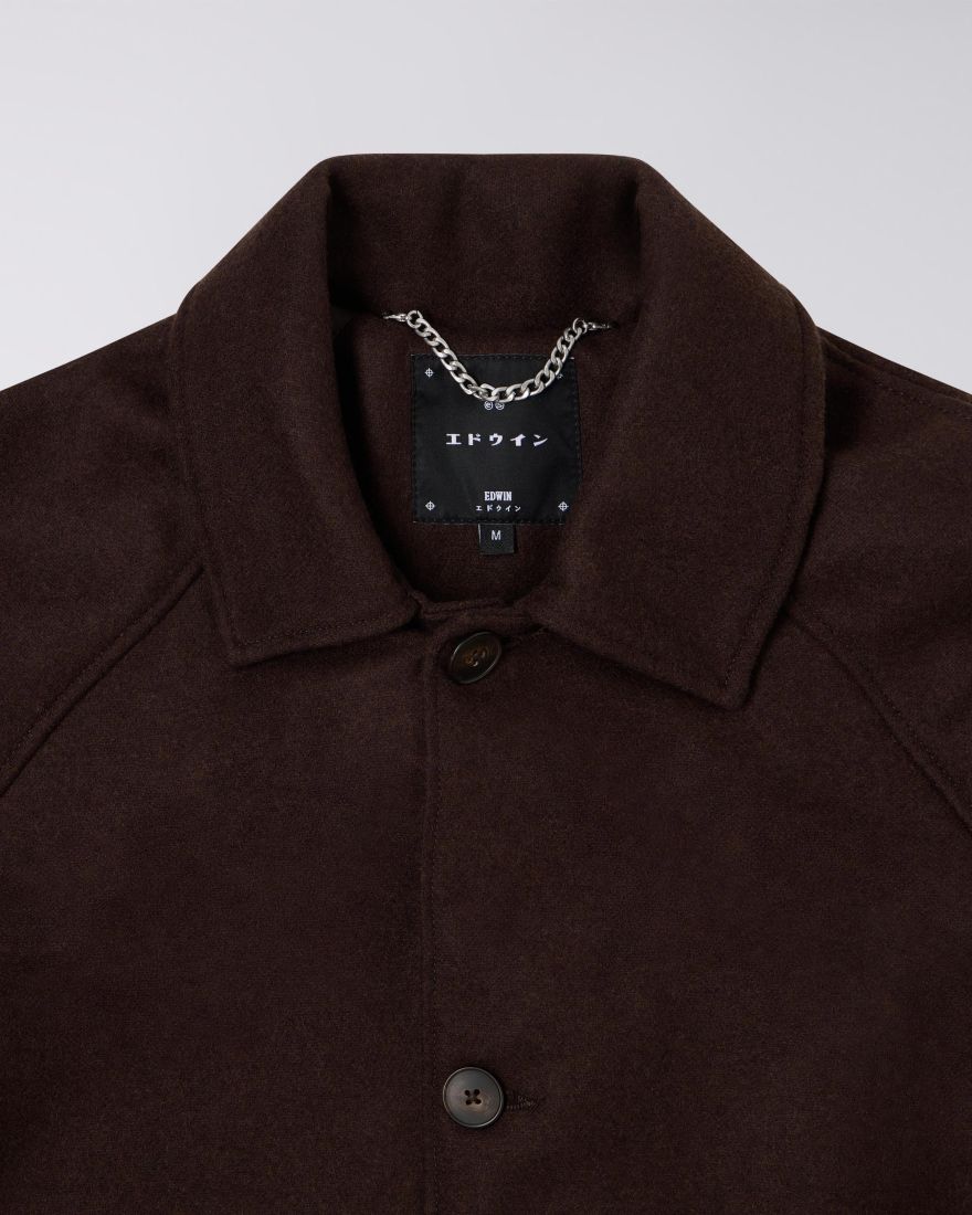 Mac Wool Coat - Dark Brown