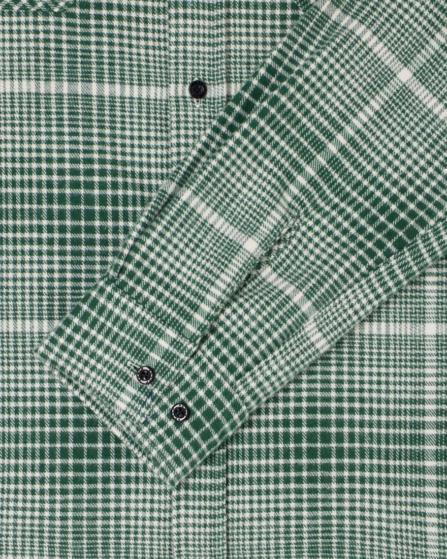 Millenium Shirt LS - Green-White