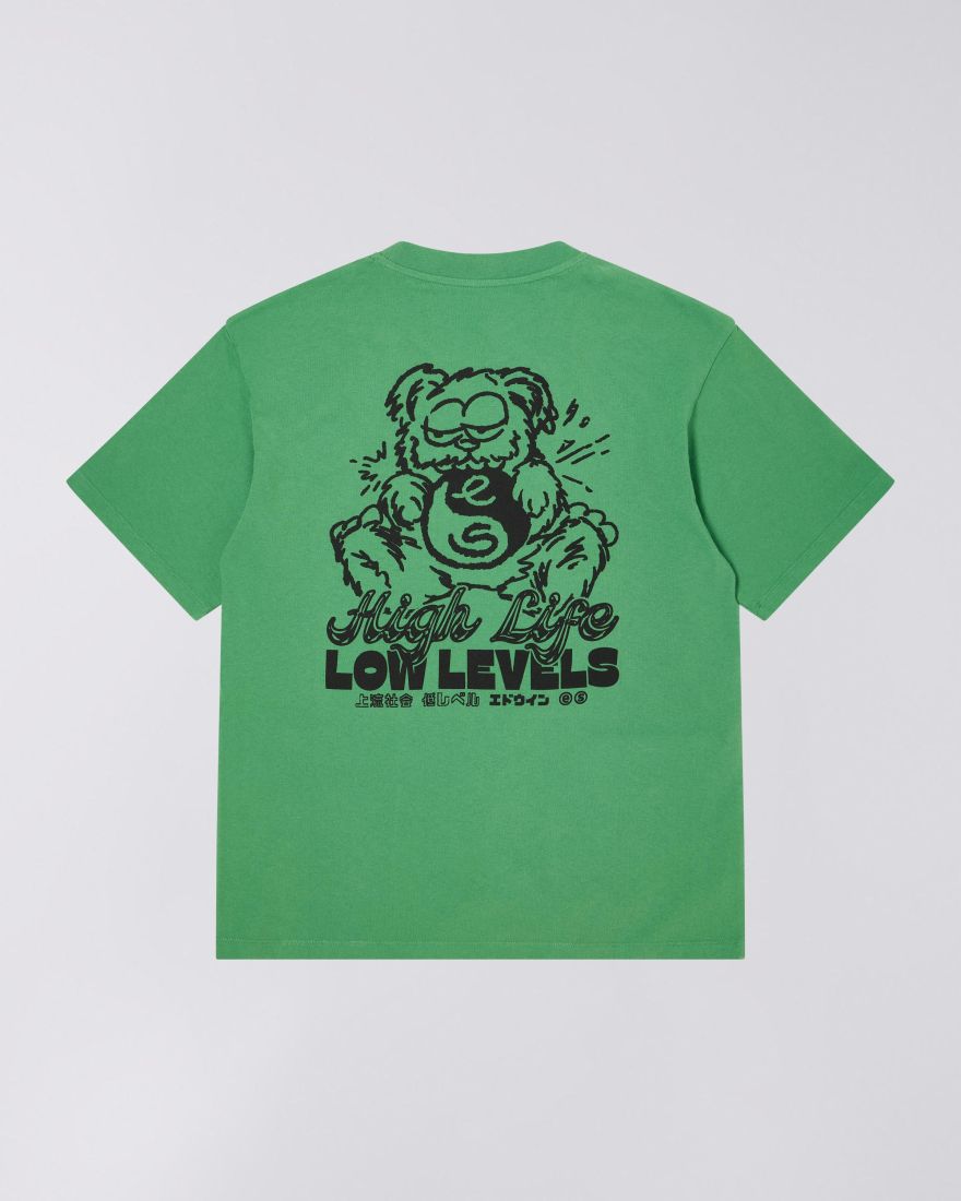 High Bear T-Shirt - Mint Green (Garment Washed)