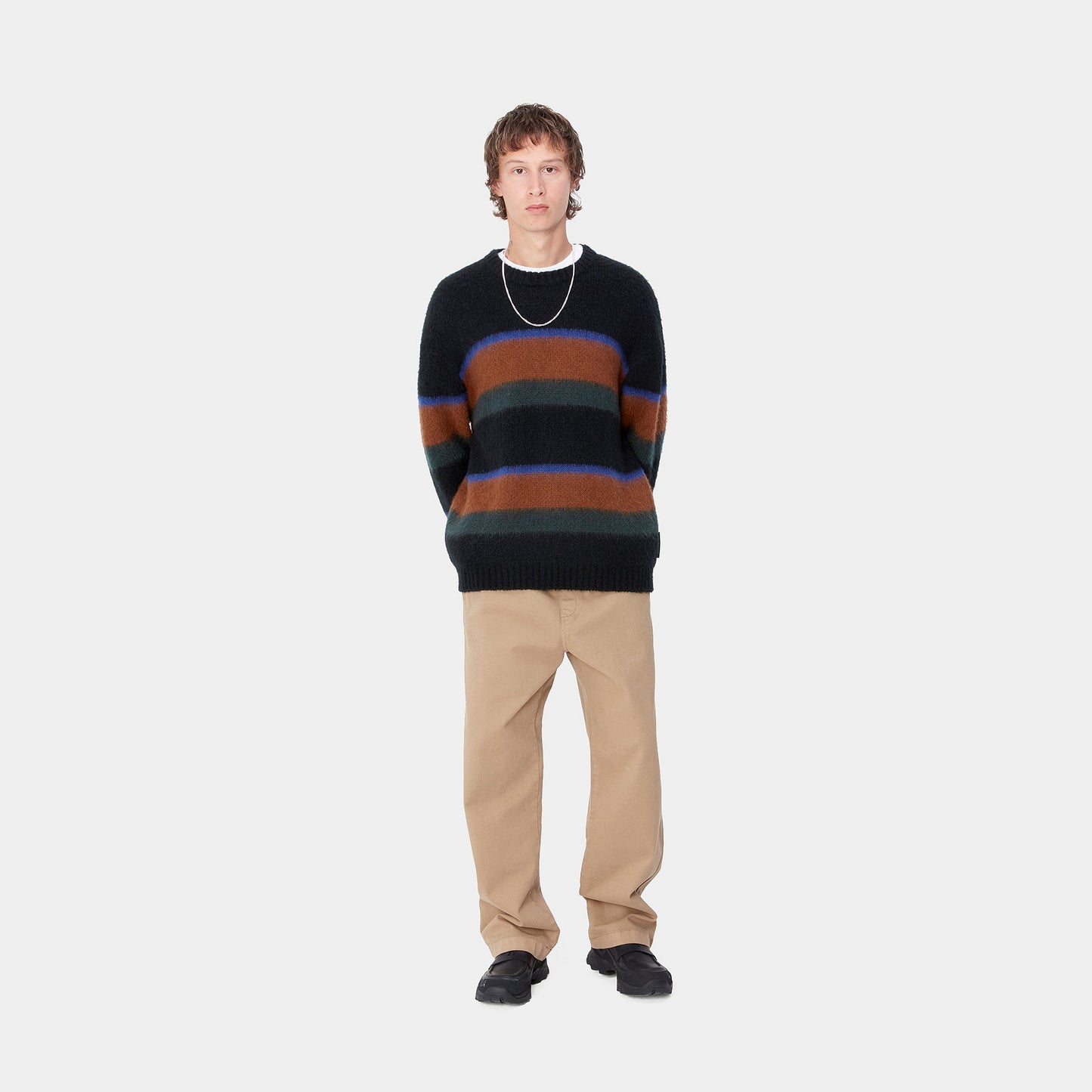 Merton Sweater - Sundling Stripe Hamilton Brown