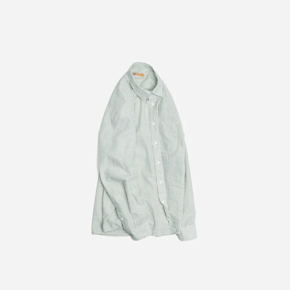 OG Stripe Seersucker Shirt - Green