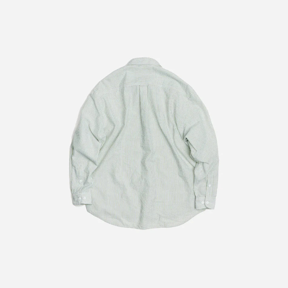 OG Stripe Seersucker Shirt - Green