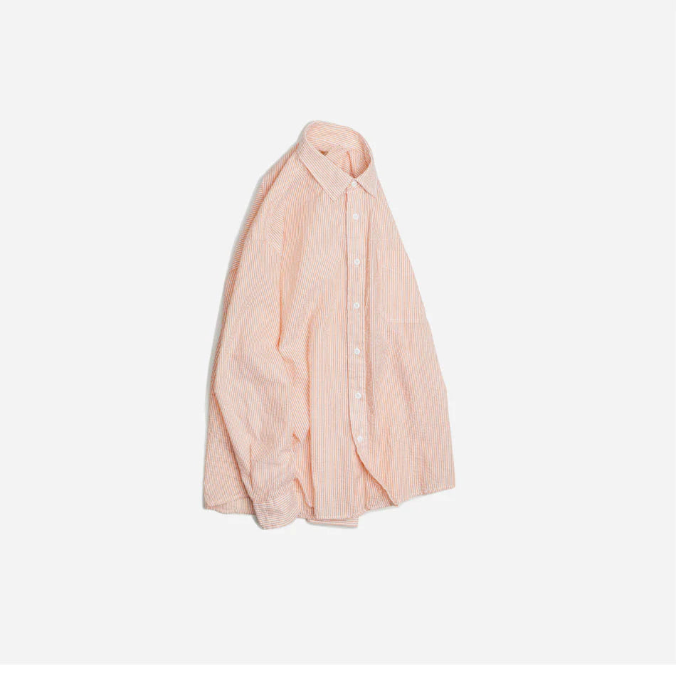 OG Stripe Seersucker Shirt - Orange