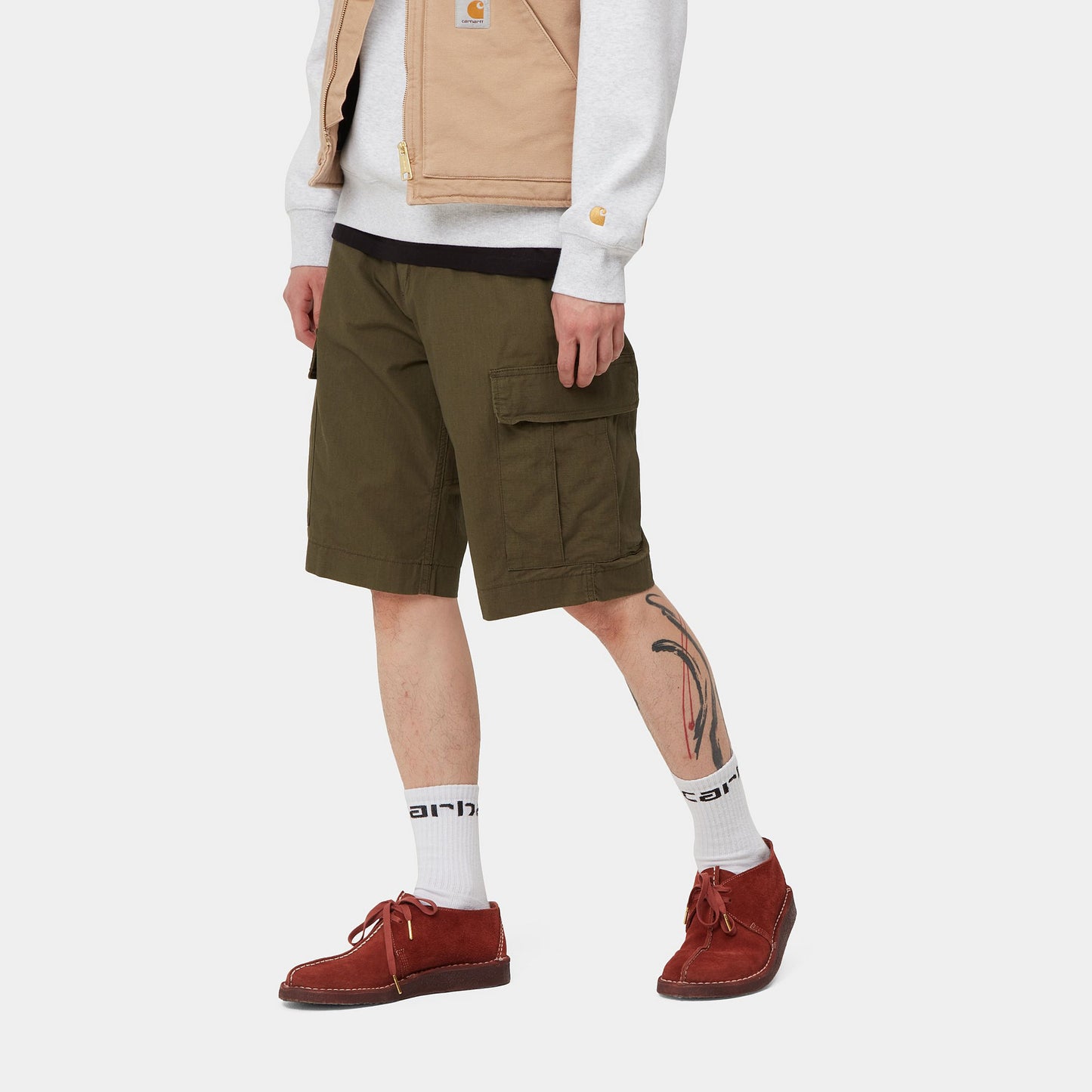Regular Cargo Short - Cypress Rinsed