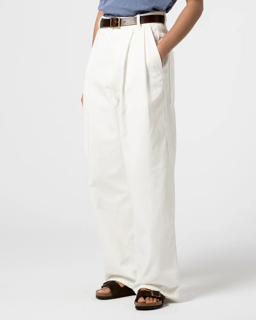 Consul Pants - Denim - White