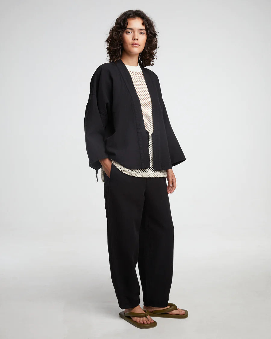 Kimono Double Cotton - Black