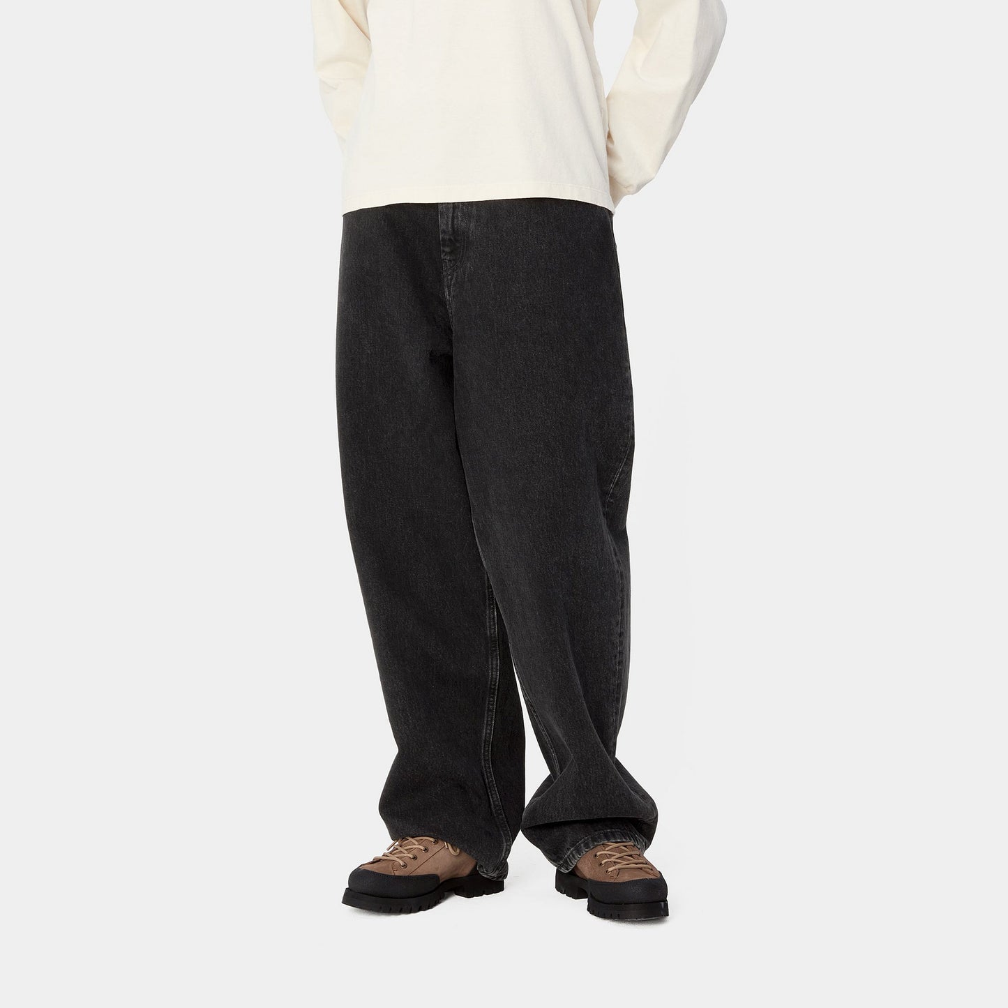 W' Brandon Pant - Black Stone Washed