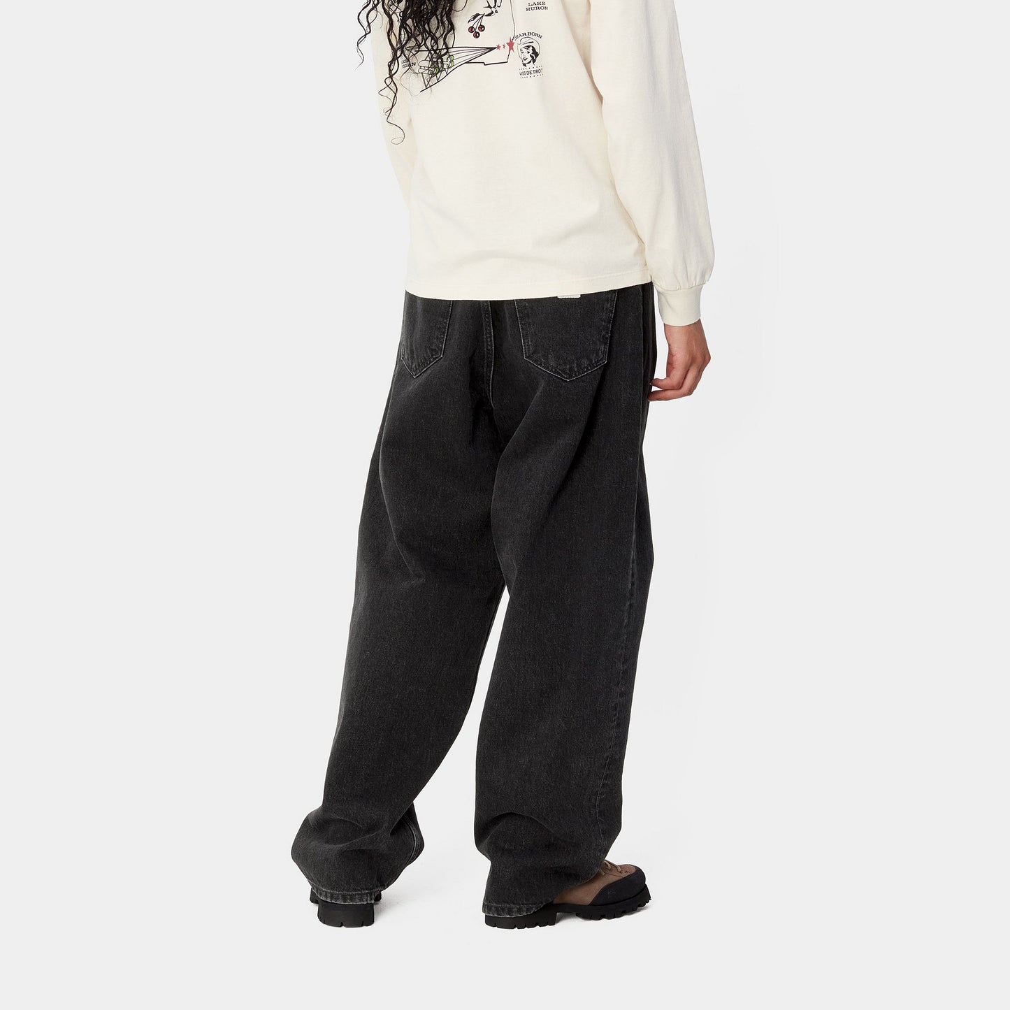 W' Brandon Pant - Black Stone Washed
