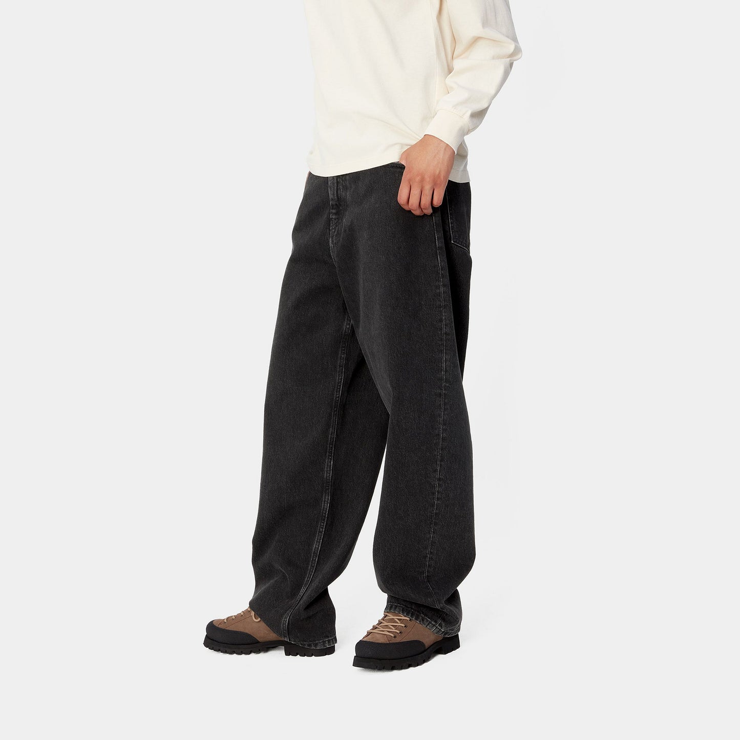 W' Brandon Pant - Black Stone Washed