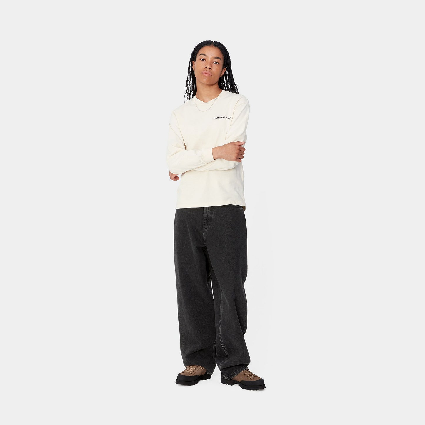 W' Brandon Pant - Black Stone Washed