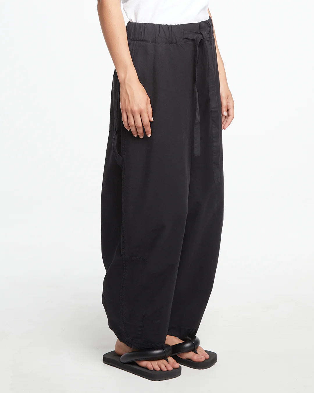 Sultan Pant Cotton Linen - Black