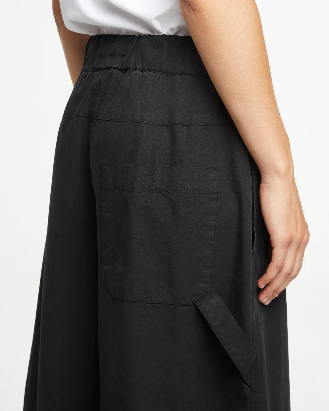 Sultan Pant Cotton Linen - Black