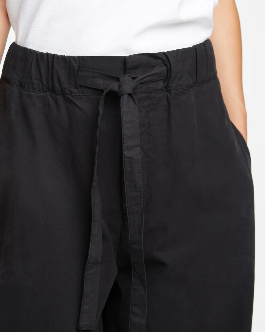 Sultan Pant Cotton Linen - Black