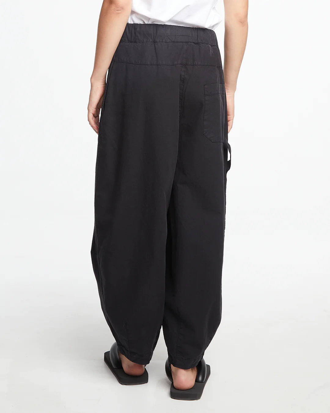Sultan Pant Cotton Linen - Black