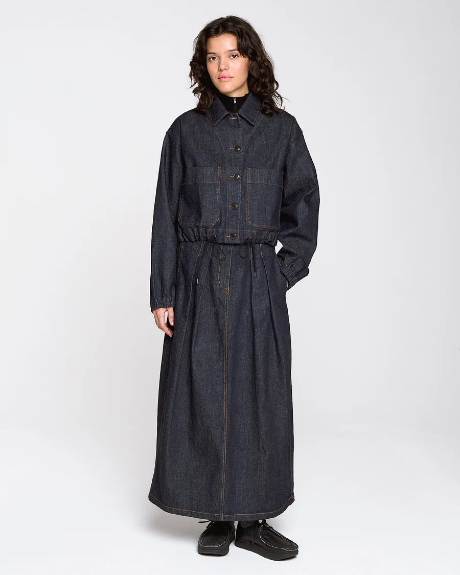 Bulb skirt Hemp Denim - Indigo