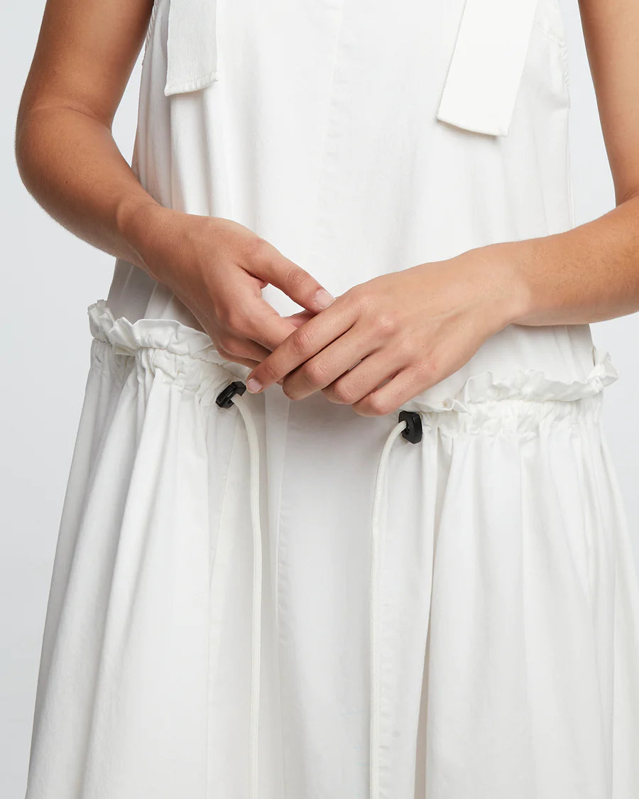 Sun Dress Light Cotton Drill - Milk