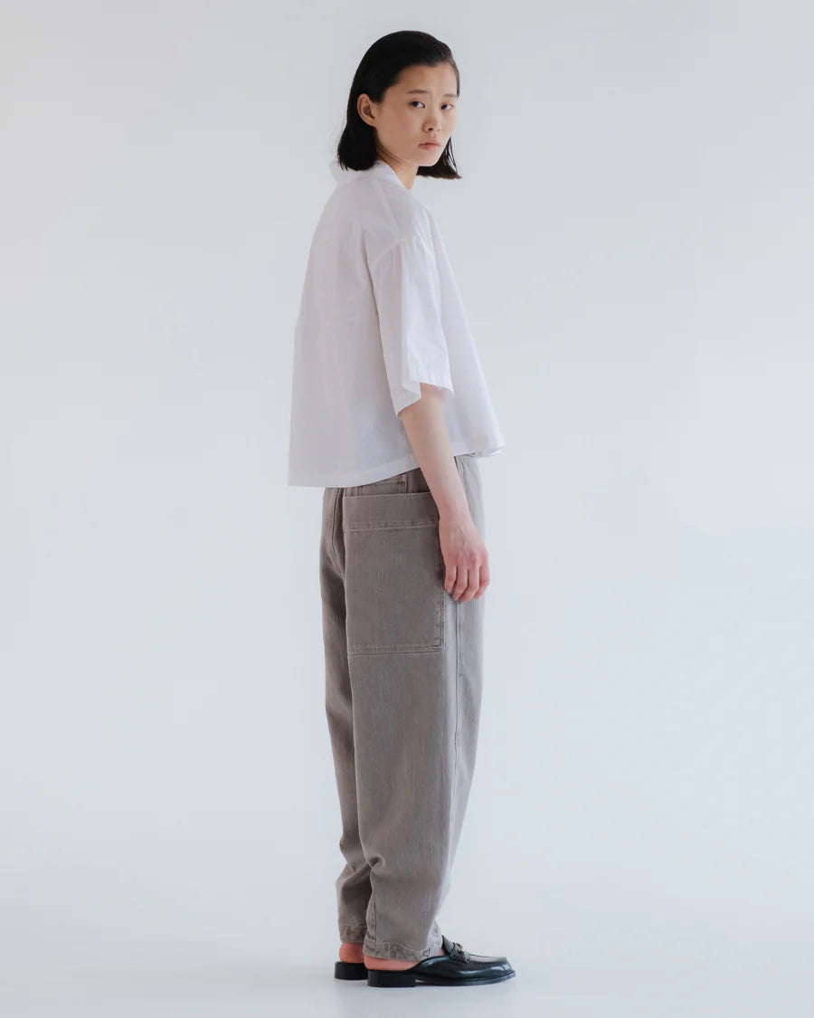Toku Top - Stripe Seersucker - Wheat