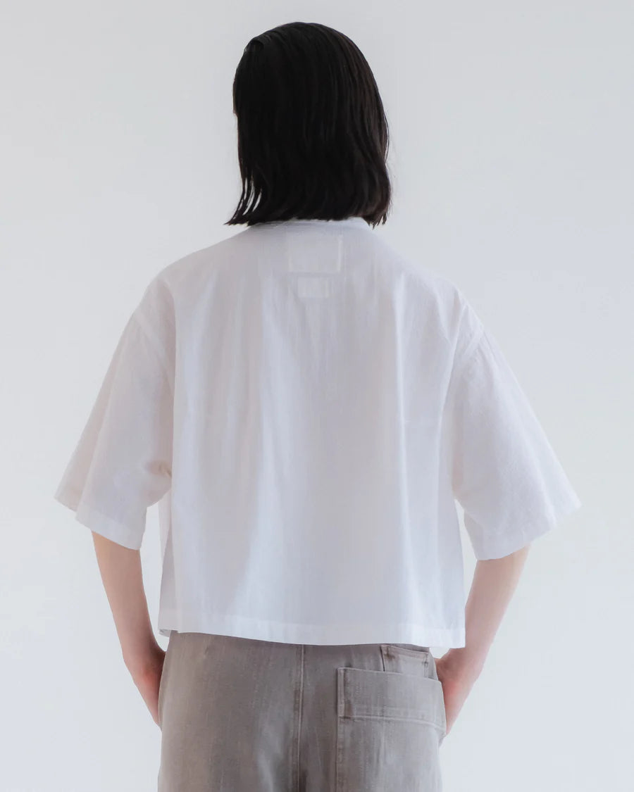 Toku Top - Stripe Seersucker - Wheat