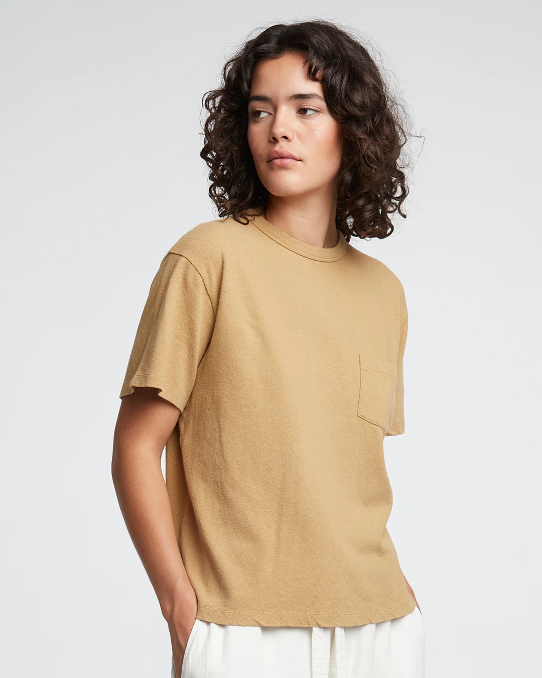 Pocket T - Cotton Hemp - Tan