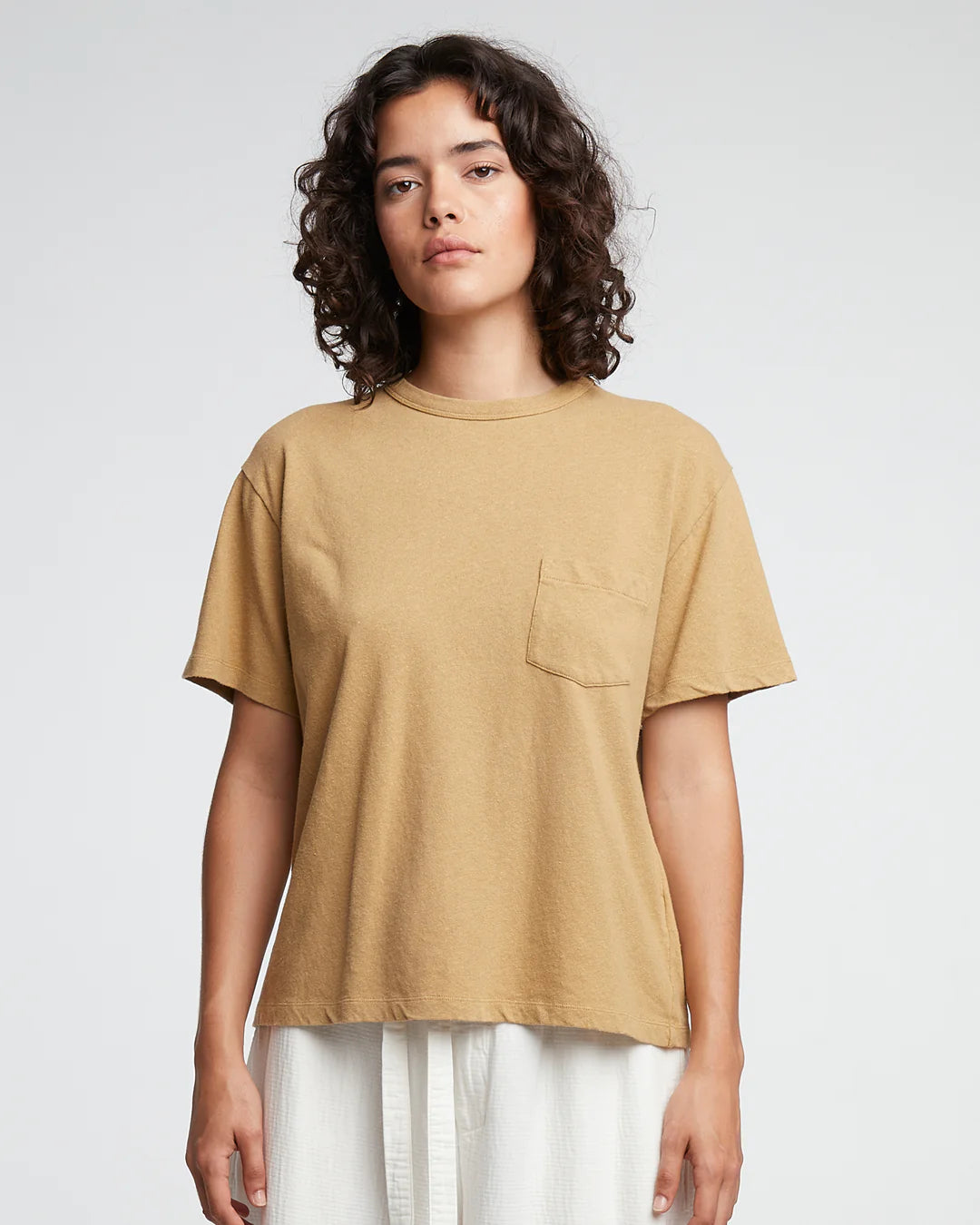 Pocket T - Cotton Hemp - Tan
