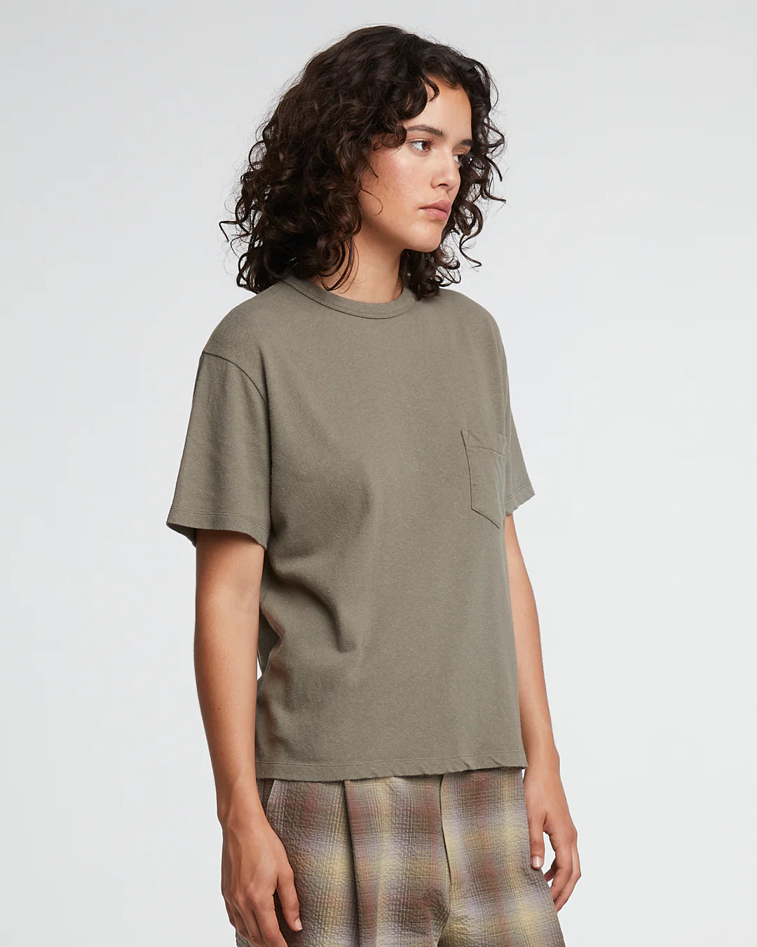 Pocket T - Cotton Hemp - Cobblestone