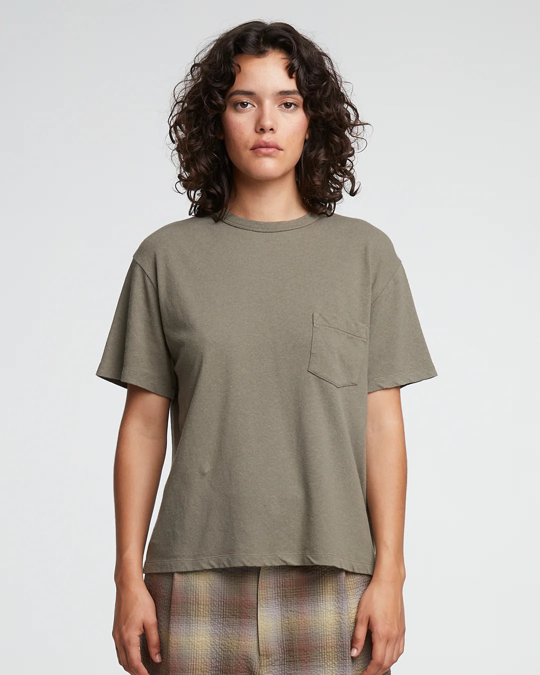 Pocket T - Cotton Hemp - Cobblestone