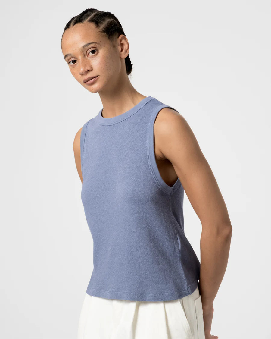Johnny Top - Cotton Hemp - Riviera Blue