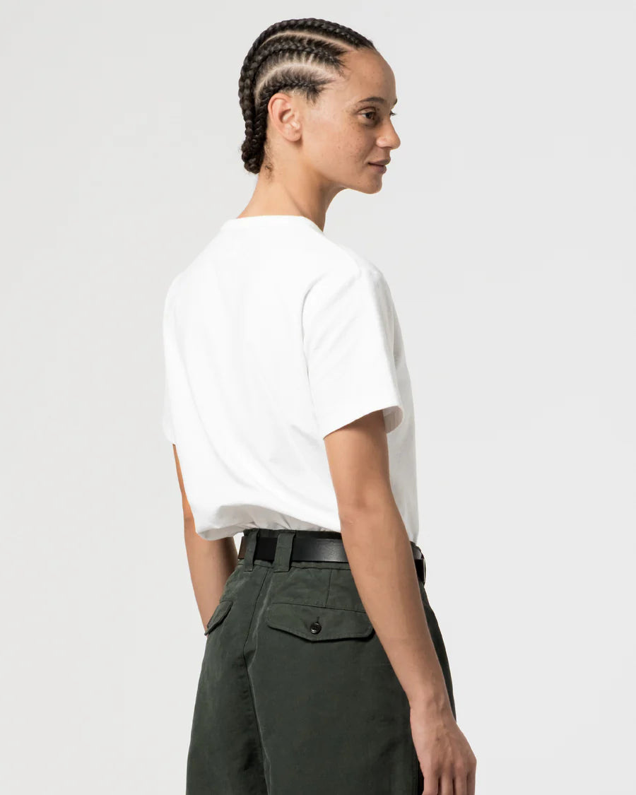 Pocket T - Organic Open End Jersey - White