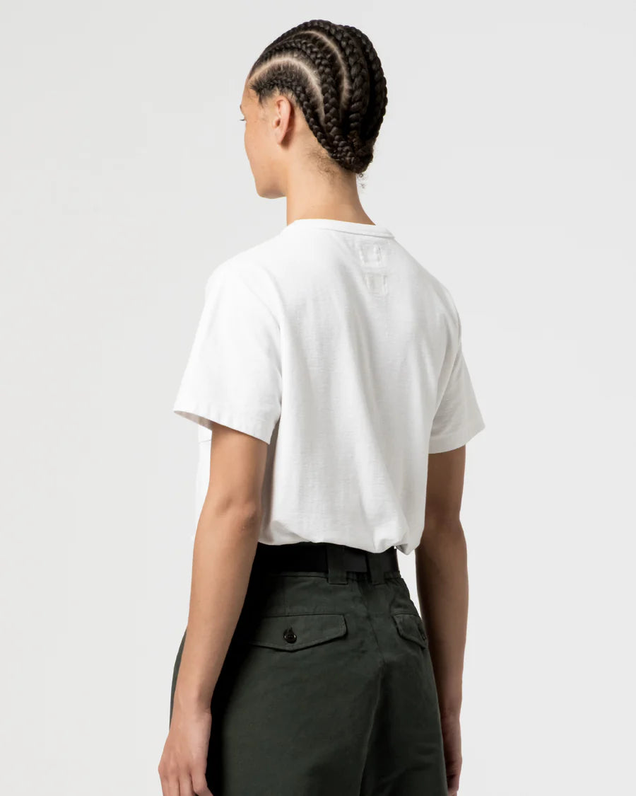 Pocket T - Organic Open End Jersey - White