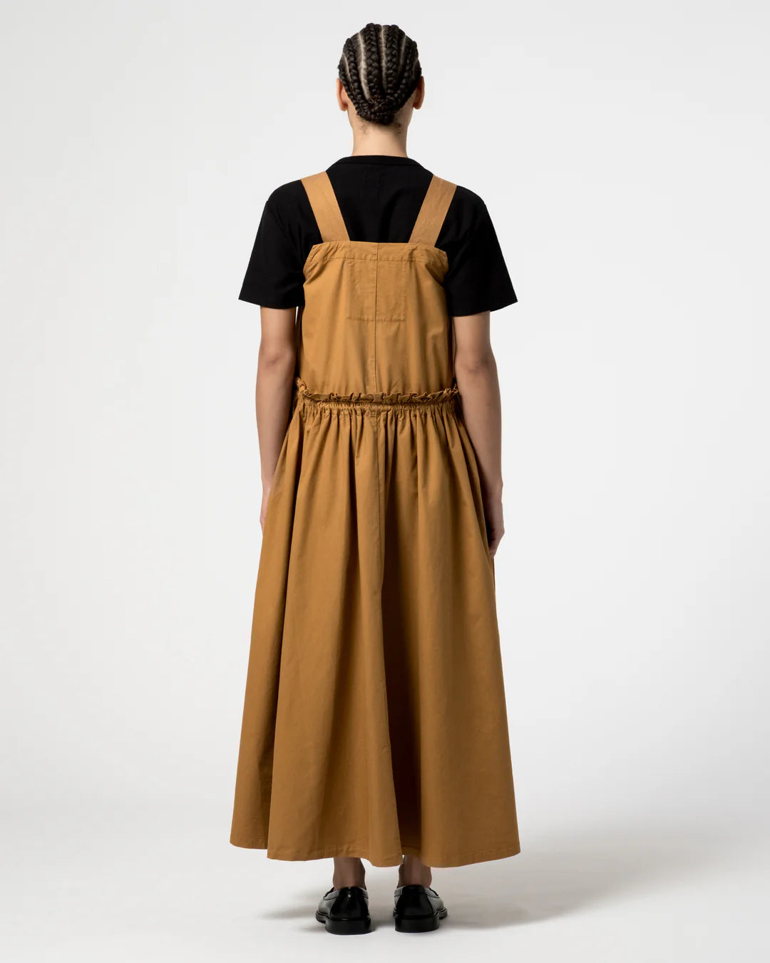 Sun Bathing Long Dress - Light Cotton Drill - Almond