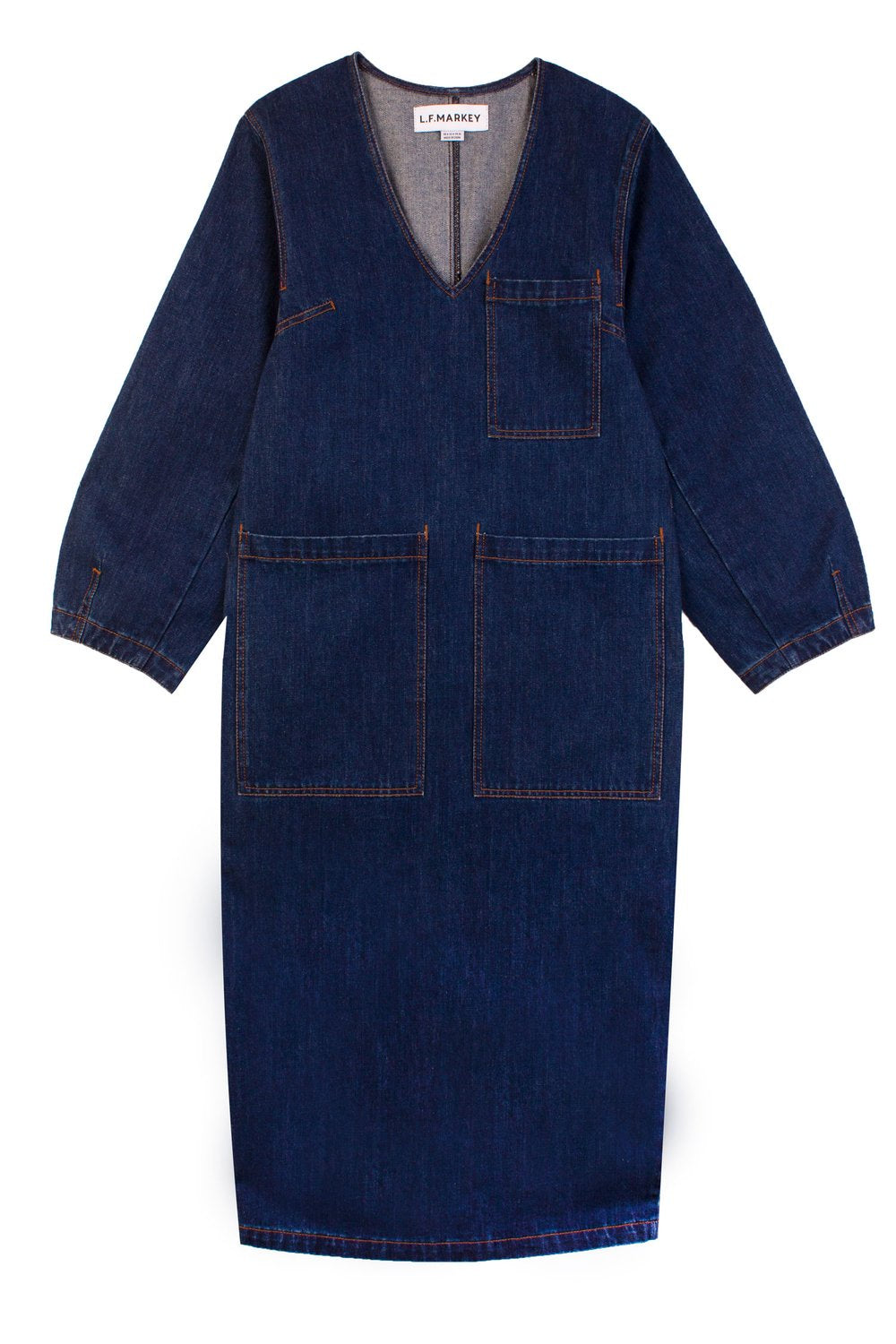 Merlon Dress - Indigo