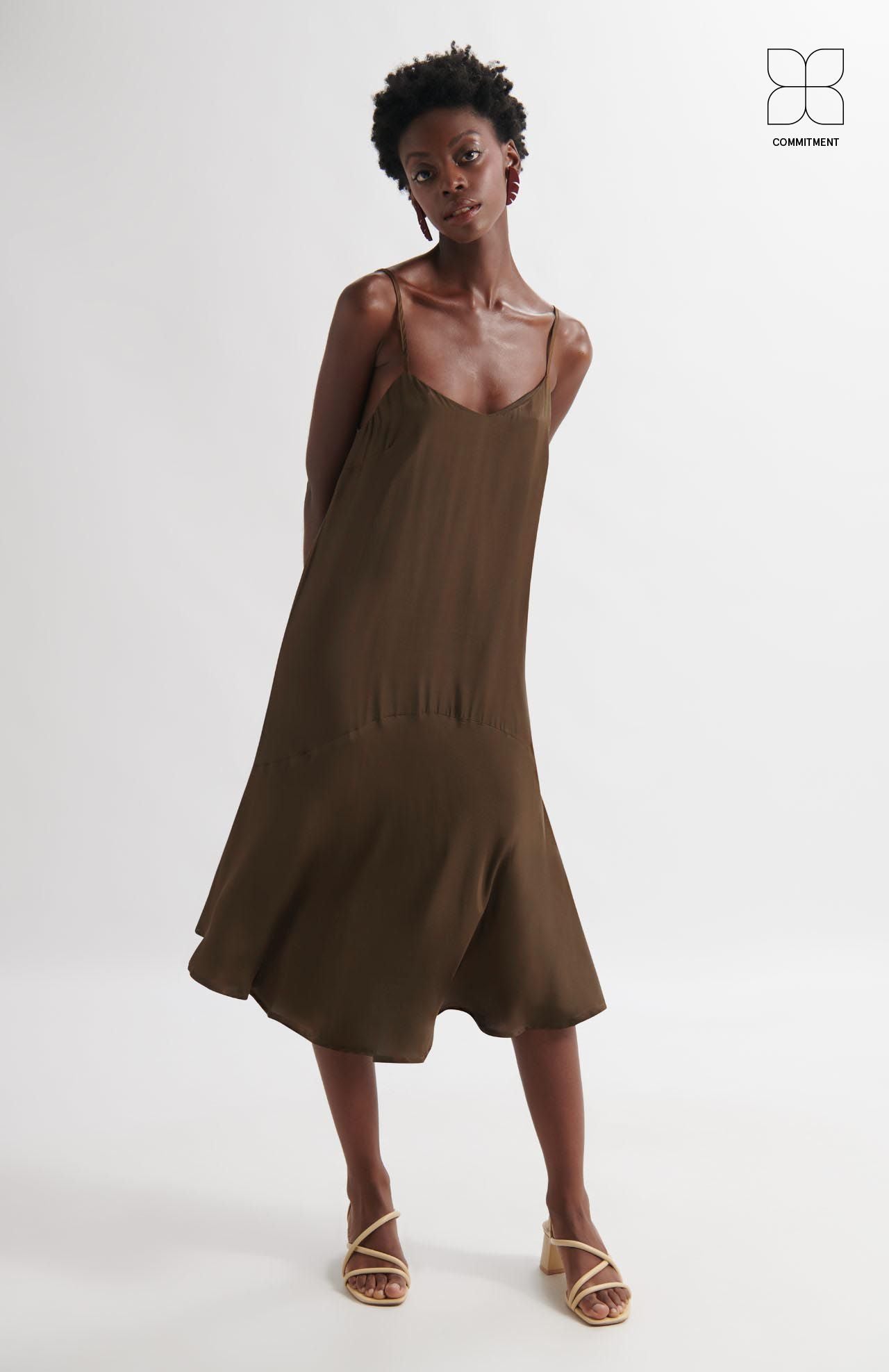 Daria Dress - Brown