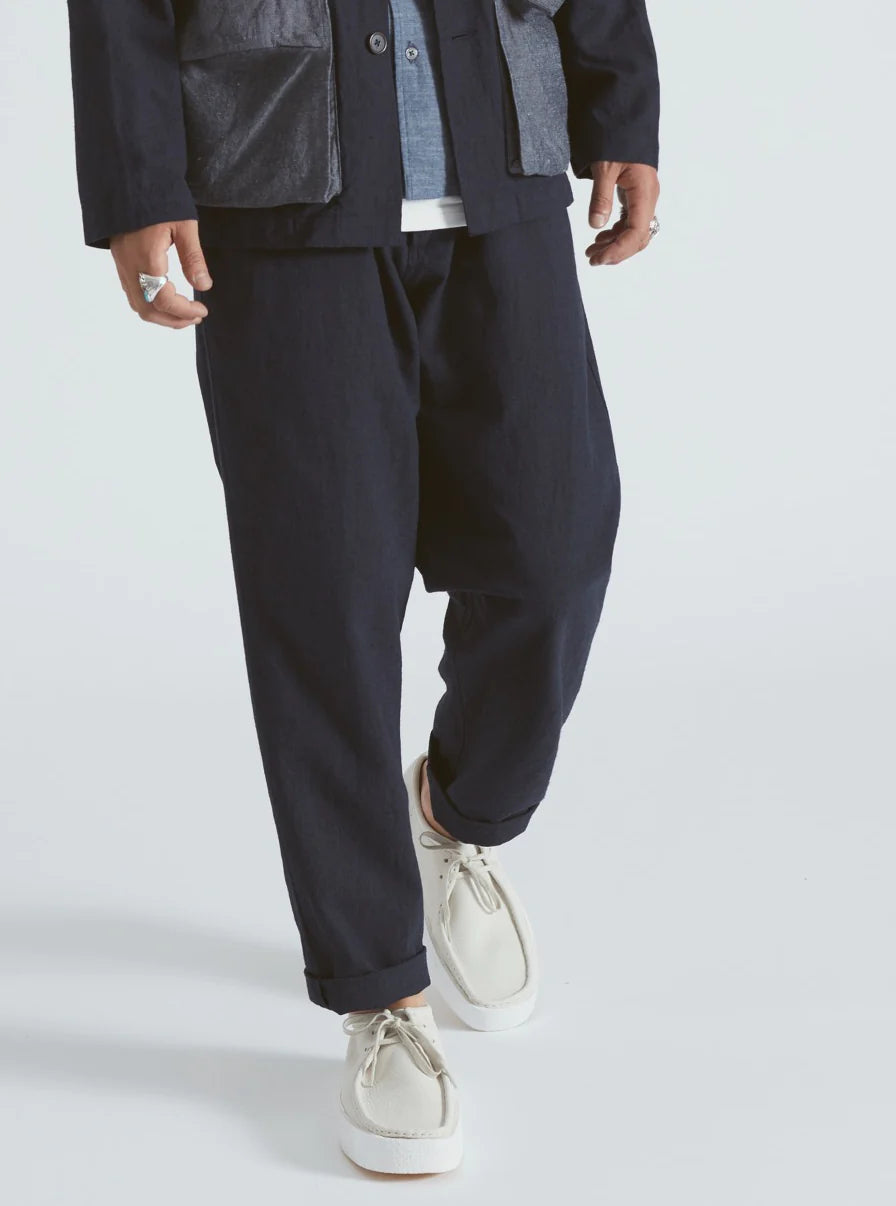 Military Chino Lord Cotton Linen - Navy