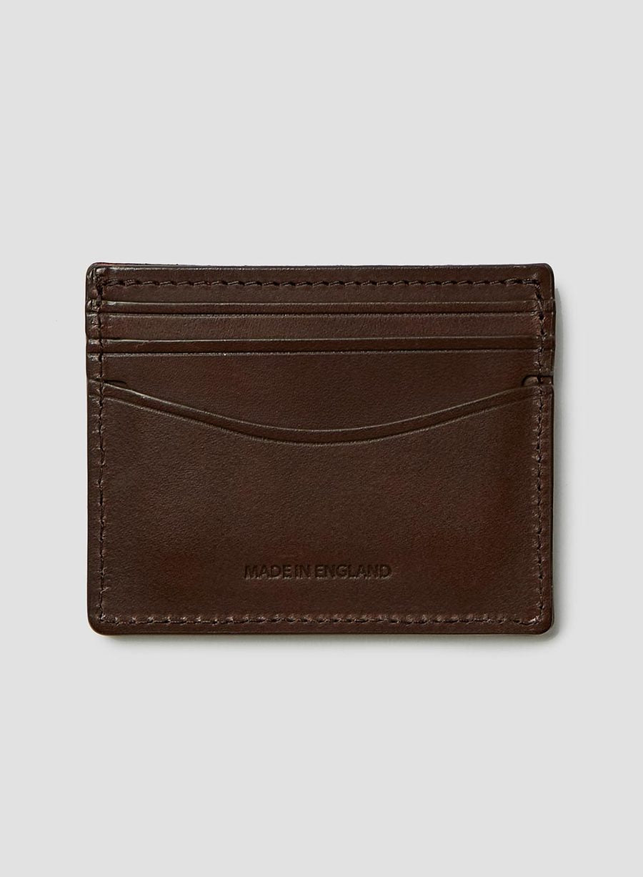 Leather Card Case - Dark Brown