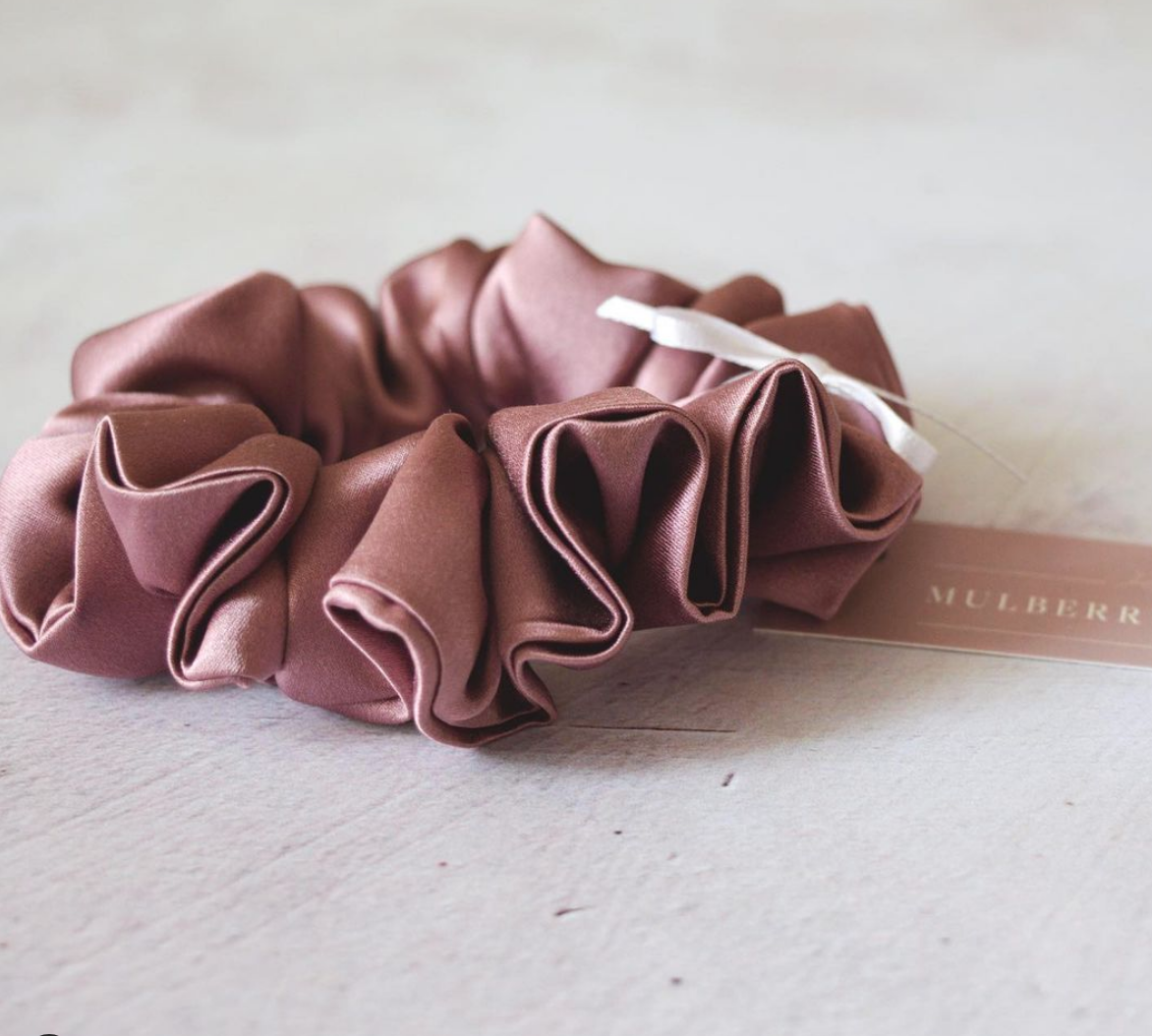 Silk Scrunchie - Tea Rose