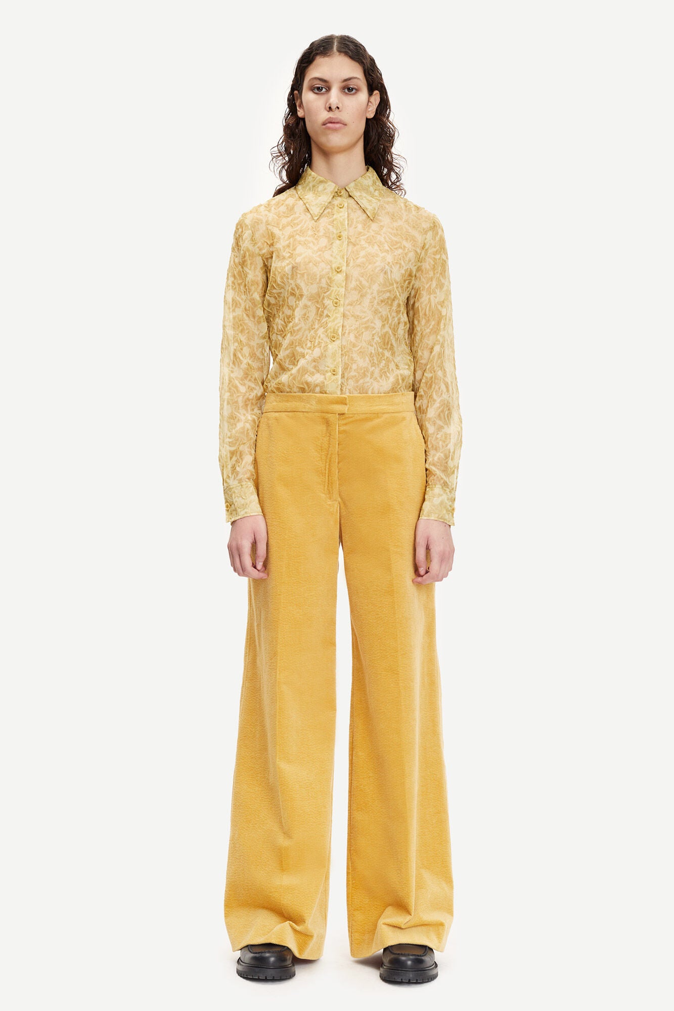 Collot Trousers - Ochre Melange