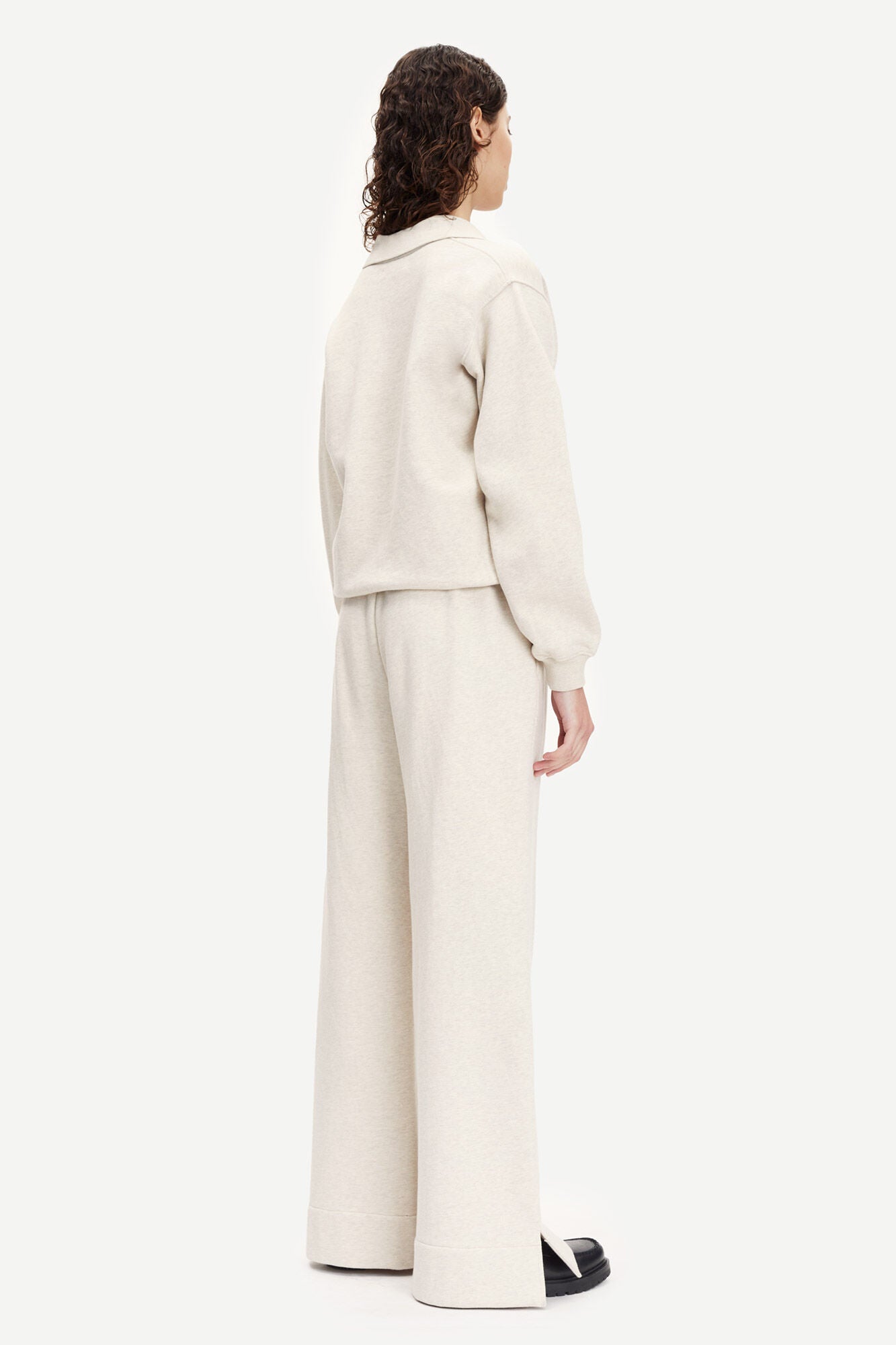 Elli Trousers - Whisper White Melange