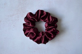 Silk Scrunchie - Damson