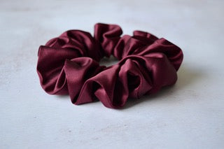 Silk Scrunchie - Damson