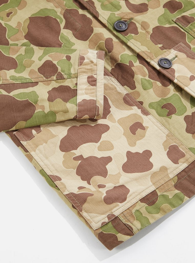 Universal Works - Patched Mill Bakers Jacket - Olive Camo