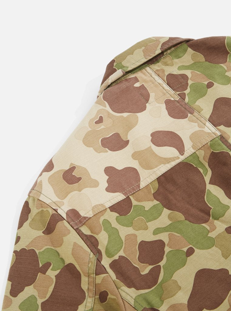 Universal Works - Patched Mill Bakers Jacket - Olive Camo