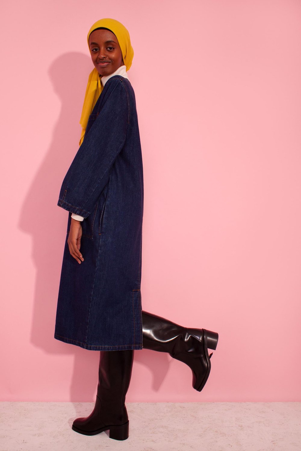 Merlon Dress - Indigo