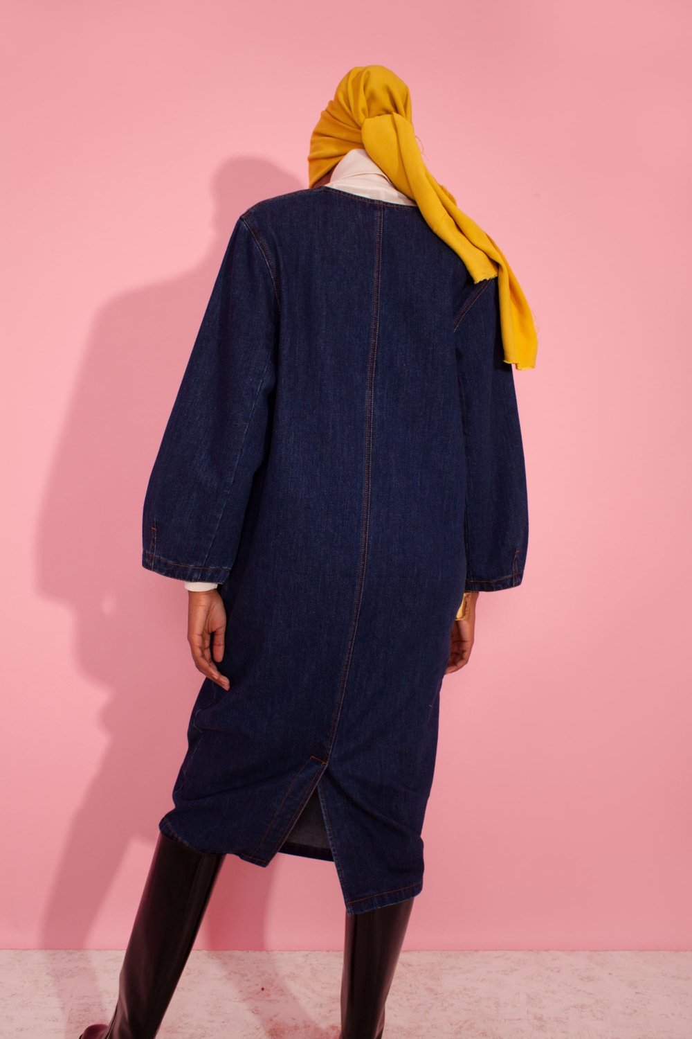 Merlon Dress - Indigo