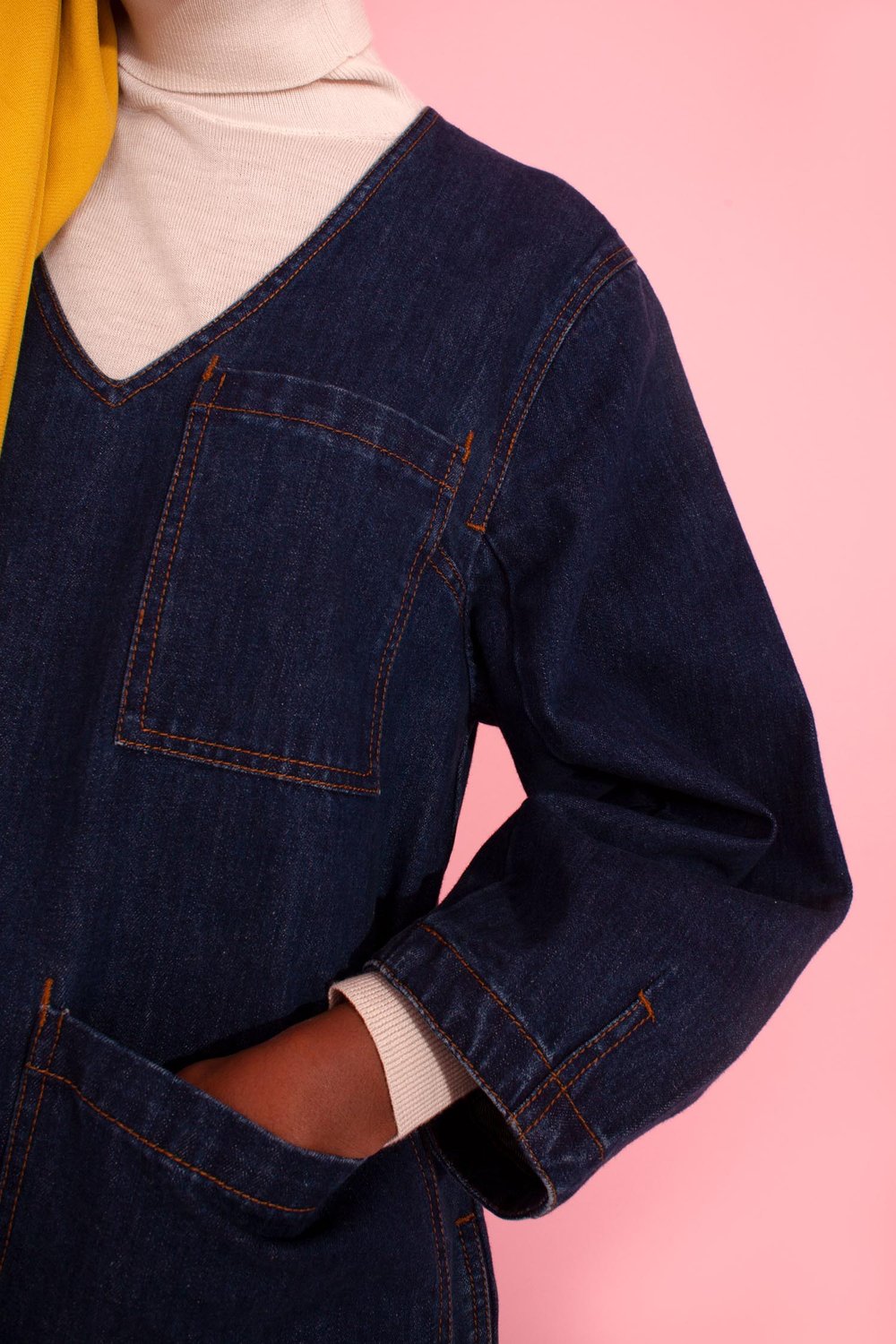 Merlon Dress - Indigo