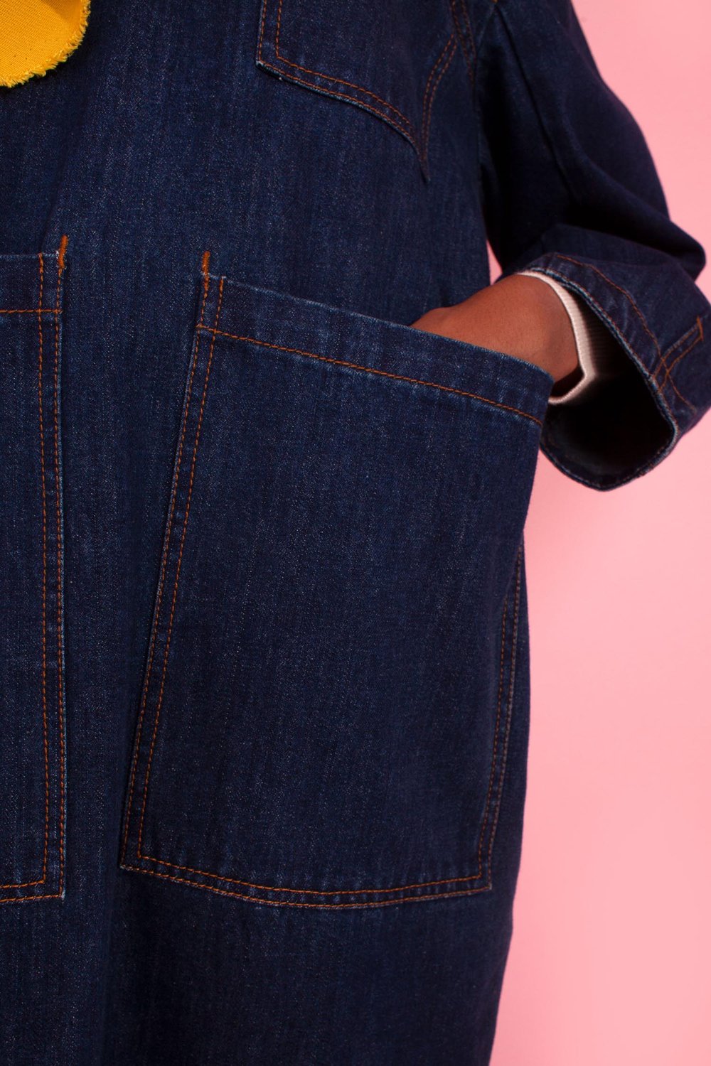 Merlon Dress - Indigo